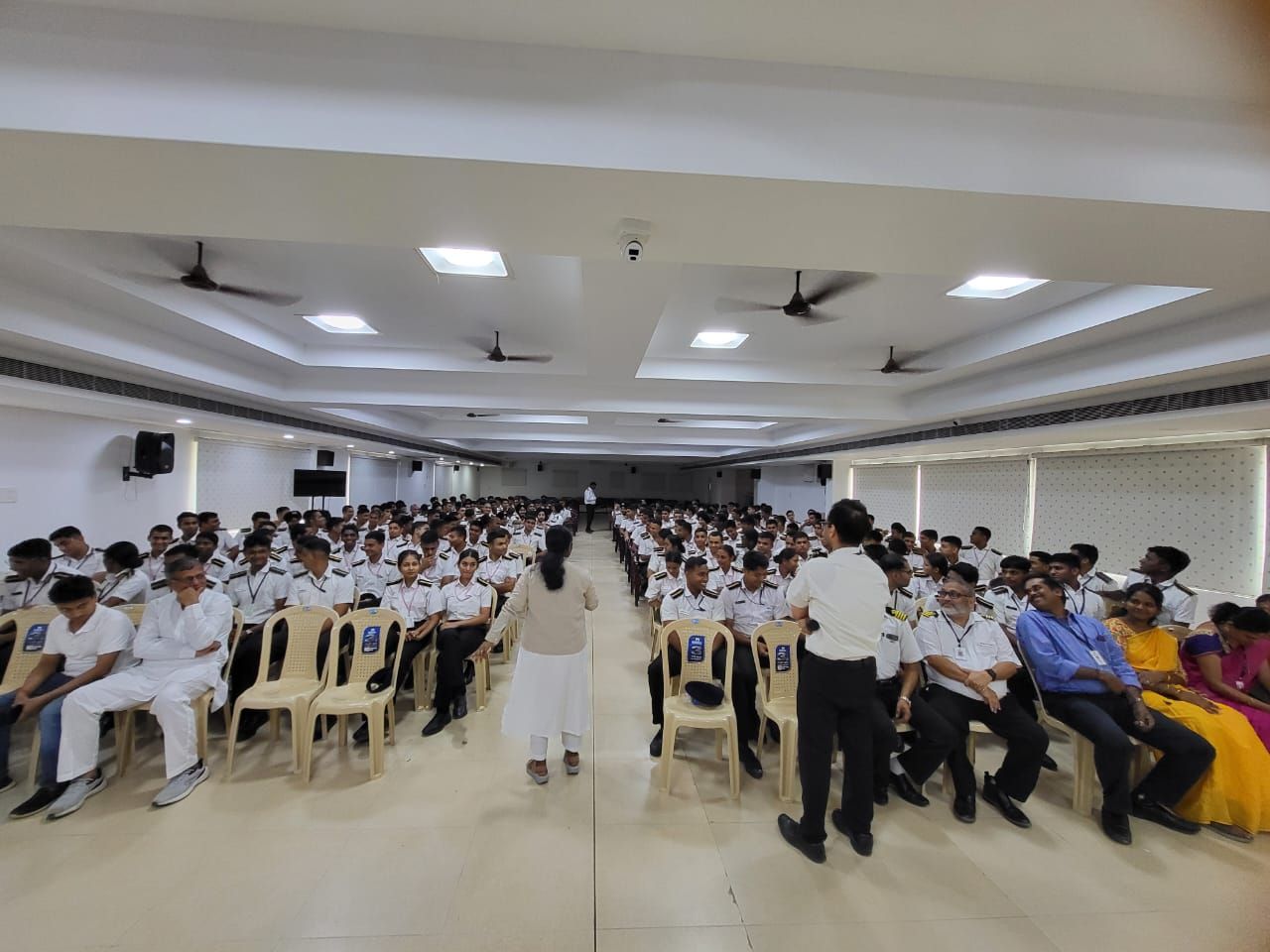 A group of young people at a leadership summit